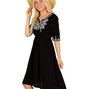 Mikarose Modest Boho Style Dress
